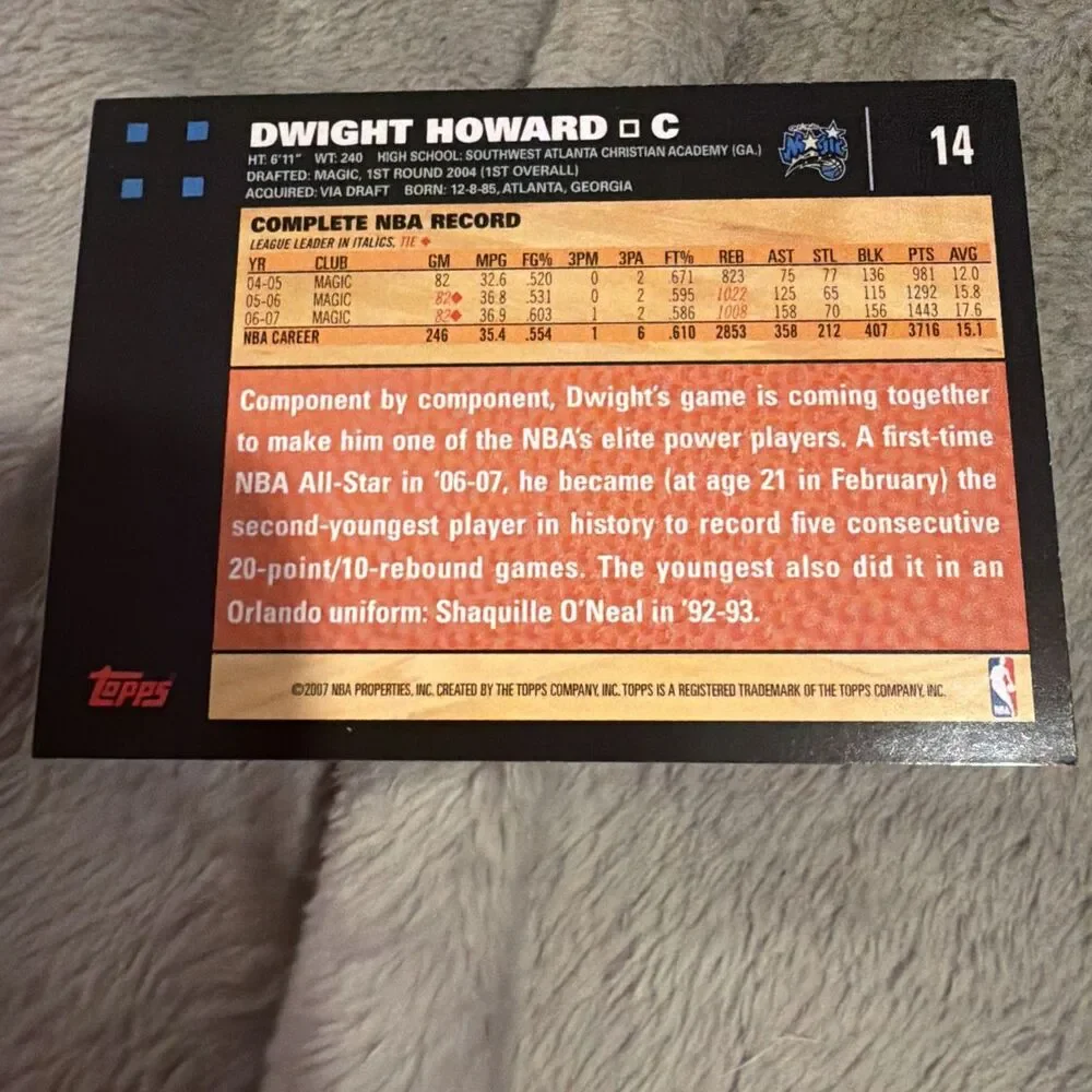 2007-08 Topps - Dwight Howard #14